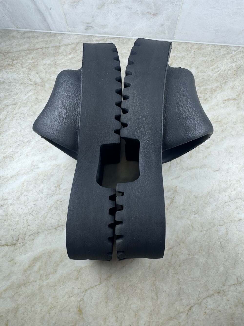 Jeffrey Campbell Summertime Platform Slide Sandals Black Lug Sole Women’s 11 - Picture 5 of 14